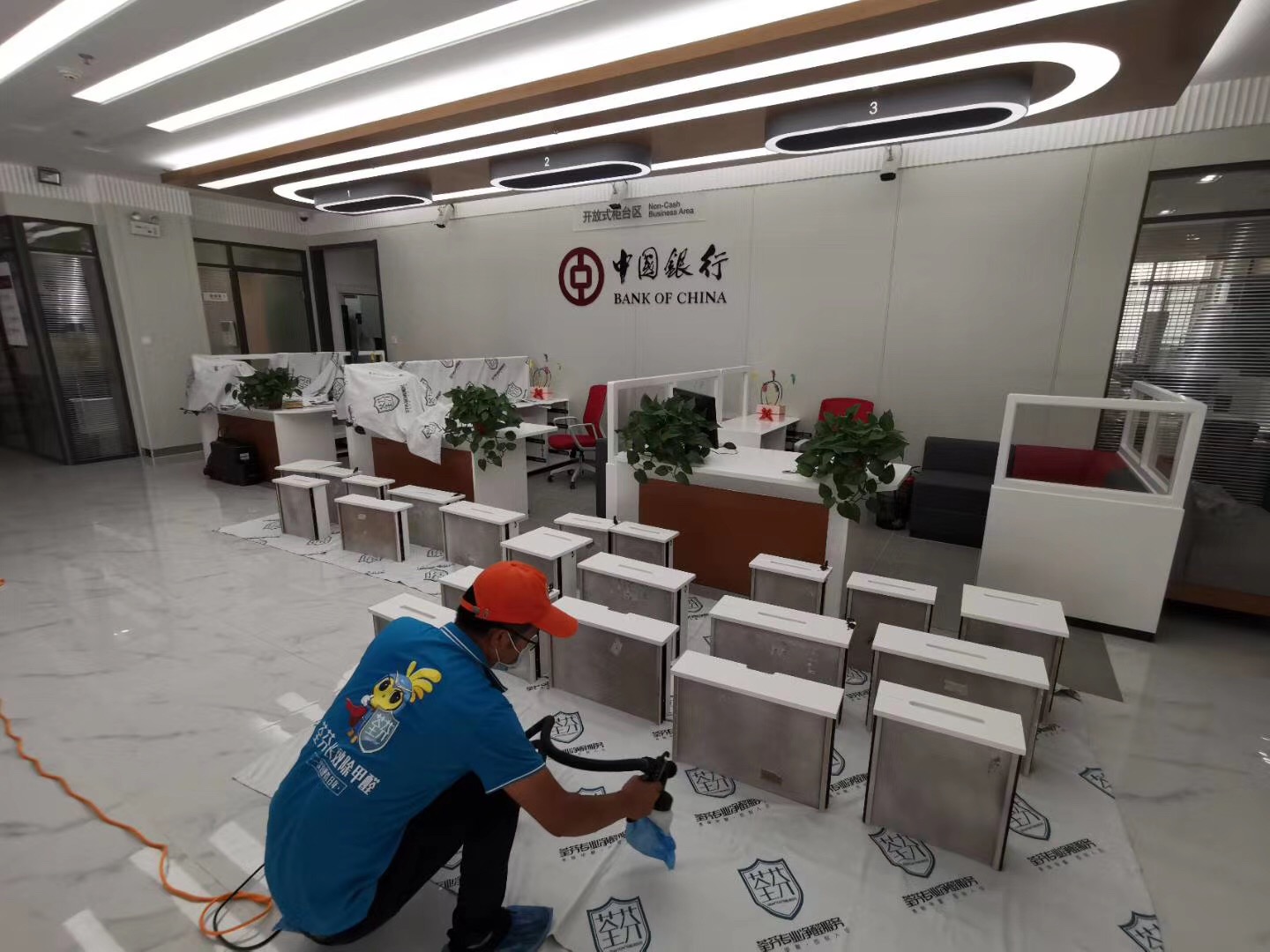 銀行抽屜除甲醛施工 銀行抽屜除甲醛施工