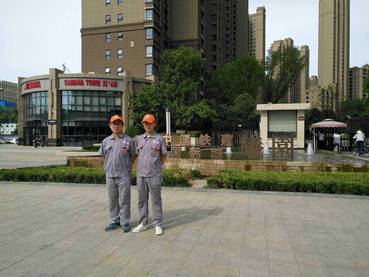 中鐵建國際城曦園小區(qū)荃芬除甲醛施工案例