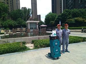 中鐵建國(guó)際城曦園小區(qū)荃芬除甲醛施工案例