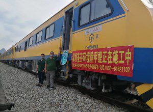 中國中車集團(tuán)JJC檢修列車-深圳站除甲醛施工案例
