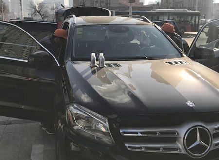 奔馳越野車車內(nèi)荃芬除甲醛施工案例