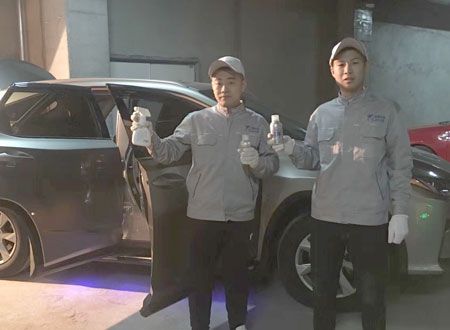 雷克薩斯車內(nèi)阜新除甲醛施工案例