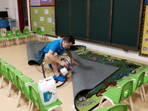衡陽英聯(lián)皇家幼兒園銀泰園除甲醛施工案例